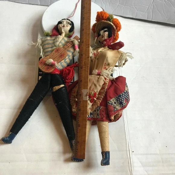 Vintage handmade couples hanging dolls - Picture 2 of 4